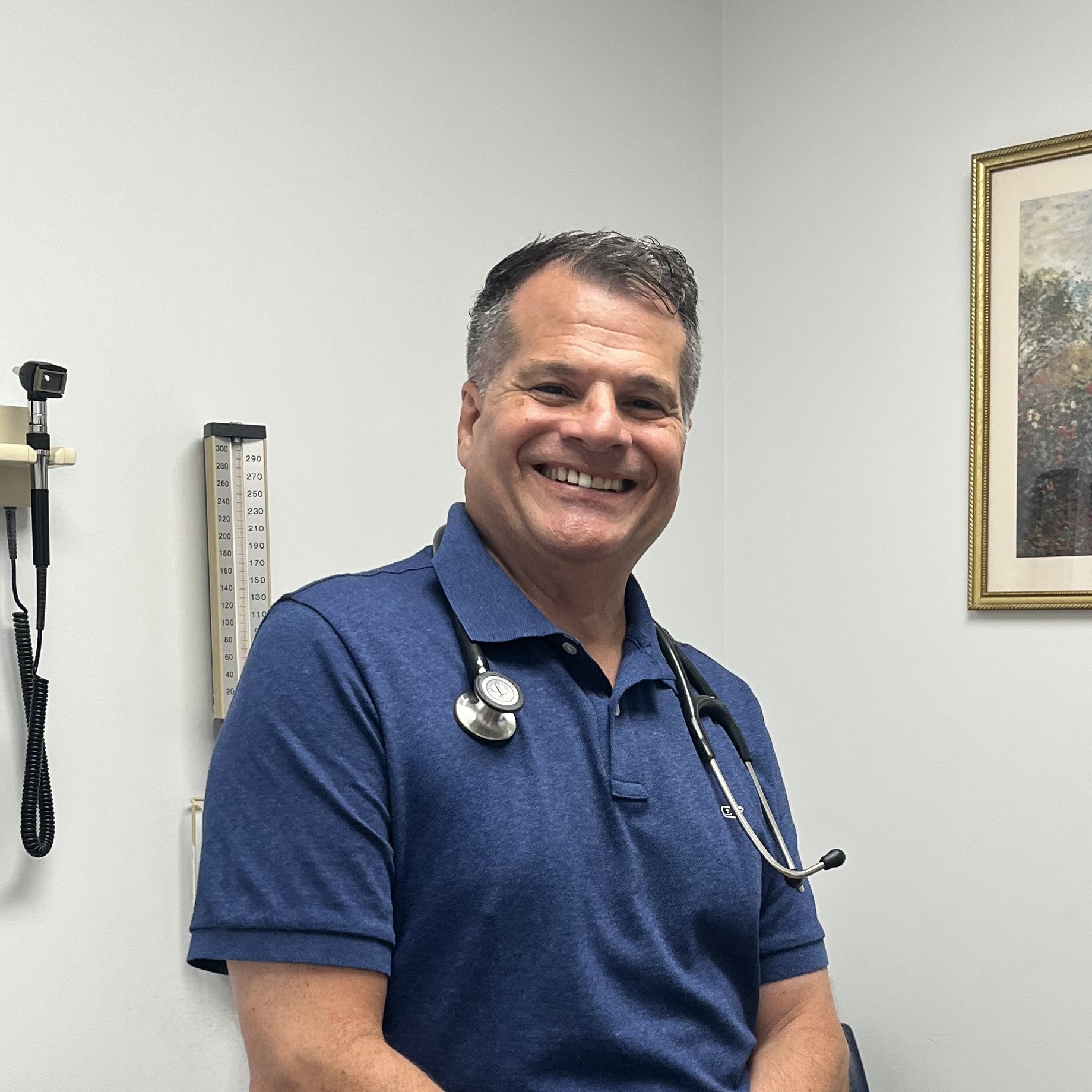 Dr. Jacobson in his exam room